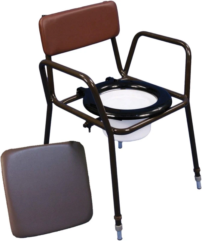 Image of Aidapt Norfolk Height Adjustable Commode Chair Black
