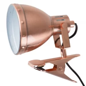 Image of Portishead Copper Clip-on Spotlight Lamp