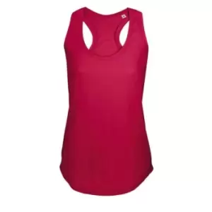 Image of SOLS Womens/Ladies Moka Plain Sleeveless Tank Top (S) (Red)
