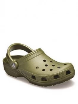 Image of Crocs Classic Clogs - Khaki, Size 12, Men