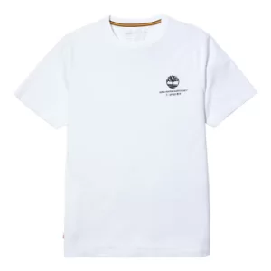 Image of Timberland Coastal Cool Graphic T-Shirt For Men In White, Size M