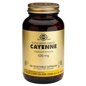 Image of Solgar Cayenne 520mg Vegetable Capsules 100 Capsules