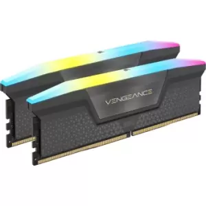 Image of Corsair VENGEANCE RGB 32GB (2x16GB) DDR5 RAM 5600MT/s C36 Memory Kit - Cool Grey - CMH32GX5M2B5600Z36