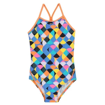 Image of Slazenger Bound Back Swimsuit Junior Girls - Multi/Orange