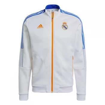 Image of adidas Real Madrid Tiro Anthem Jacket Mens - White