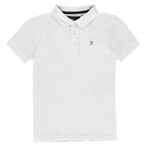 Image of Farah Bugsworth Polo Shirt - Bright White