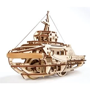 Image of Tugboat UGears 3D Wooden Model Kit