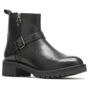 Image of Hush Puppies Womens Anna Zip Up Warm Lined Leather Boots UK Size 3 (EU 36)