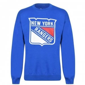 Image of NHL Logo Crew Sweater Mens - NY Rangers