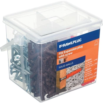 Image of Uno Red & Brown Plug and Screw (520) FKT-FMSC520