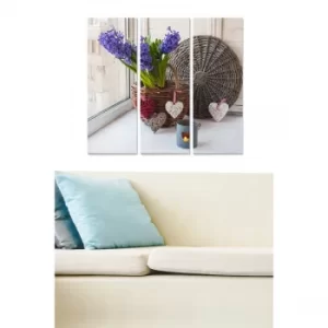 Image of MDF9656522 Multicolor Decorative MDF Painting (3 Pieces)