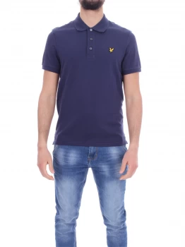 Image of lyle & scott vintage Short sleeves Men Blue cotone strech