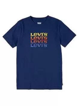 Image of Levis Boys Short sleeve graphic T-Shirt - Blue Size 4 Years