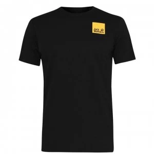 Image of Jack Wolfskin Quadrant Essential T Shirt - Black 6000 SMU