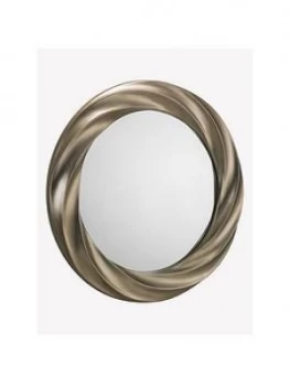 Image of Julian Bowen Andante Round Silver Wall Mirror