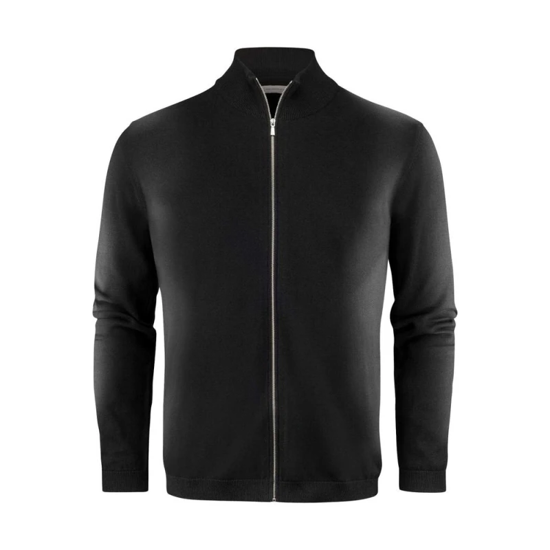 Image of James Harvest Mens Ashland Knitted Cardigan in Black Size: Small Black Male S