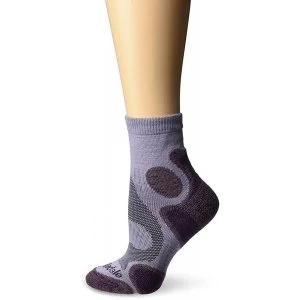 Image of Bridgedale Coolfusion Trail Diva Womens Sock Heather and Damson Medium
