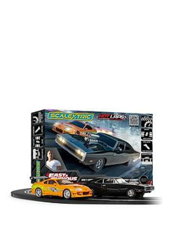 Image of Scalextric Fast And Furious Hot Laps Race Set, Black C1458M