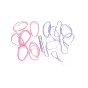 Image of I Saw It First Mixed Elastic Hair Ties - Pink