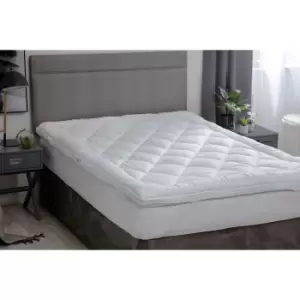 Image of Hotel Premium Micron Cluster Filled Dual Layer Mattress Topper Super King
