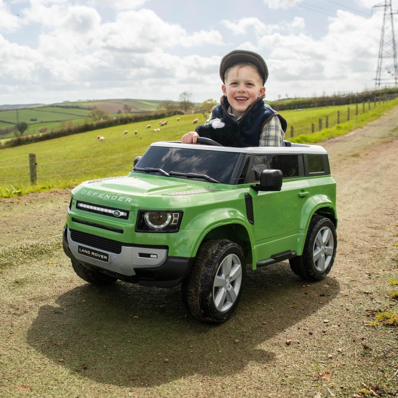 Image of Xootz Xootz Land Rover Defender Electric Ride On - Green