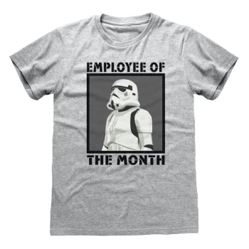 Image of Star Wars - Employee Of The Month Unisex Medium T-Shirt - Grey