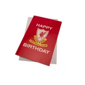 Image of Liverpool FC Birthday Card Liverbird