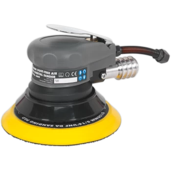 Image of Sealey SA09 Dust Free Air Palm Orbital Disc Sander 150mm