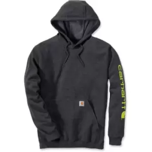 Image of Carhartt Mens Polycotton Stretchable Sleeve Logo Hooded Sweatshirt Top M - Chest 38-40' (97-102cm)