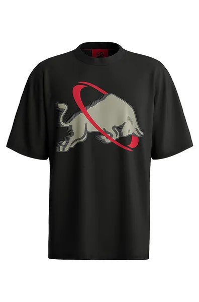 Image of HUGO Red x Racing Bulls Danirick Cotton-Jersey T-Shirt - XL Black Tops male 50530066-001 XL