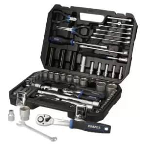 Image of Draper HI-TORQ&amp;#174; Metric Socket Set, 1/4" & 1/2" Sq. Dr. (83 Piece)