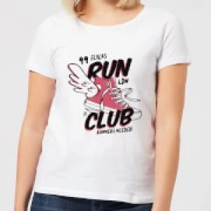 Image of RUN CLUB 99 Womens T-Shirt - White - 5XL