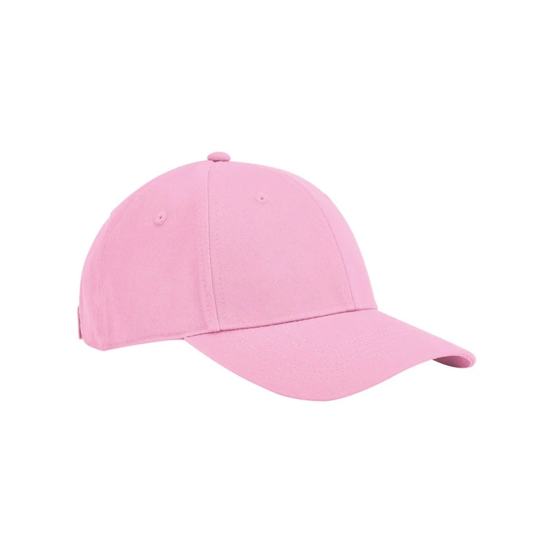Image of Beechfield Classic 6 Panel Cotton Cap in Light Pink Light Pink Unisex One Size