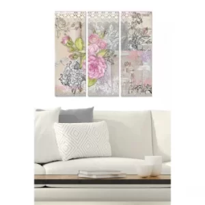 Image of MDF220108552 Multicolor Decorative MDF Painting (3 Pieces)