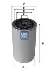 Image of UFI 23.472.00 Oil Filter Oil Spin-On