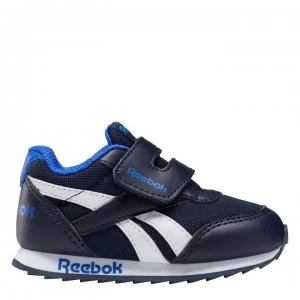 Image of Reebok Royal Classic Boys Trainers - Navy/Red