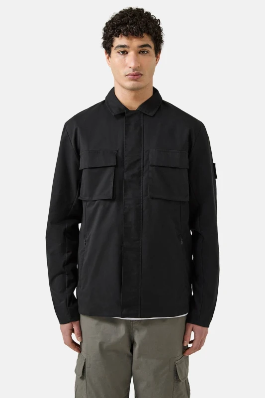 Image of Patrick Mens Finn Full Zip Jacket in Black Size: Medium Black Male M