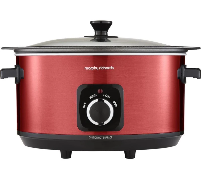 Image of Morphy Richards Accents Sear & Stew Slow Cooker - Red, Red 5056765402714