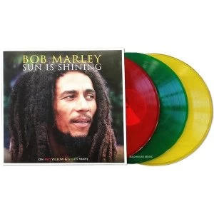 Image of Bob Marley - Sun Is Shining Red. Yellow & Green Vinyl