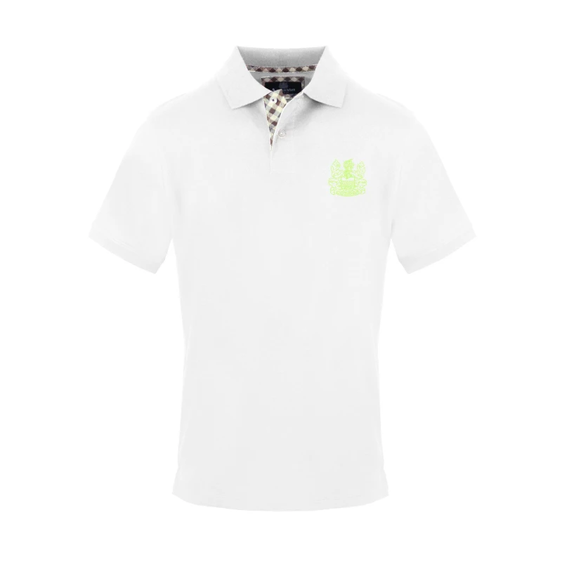 Image of Aquascutum Mens Polo Short Sleeve Polo Shirt Short Sleeve Polos Small White 54286301350
