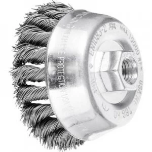 Image of PFERD HORSE Cup brush zopft 80 x 20 mm wire thickness 0.5mm With thread M14 43306031