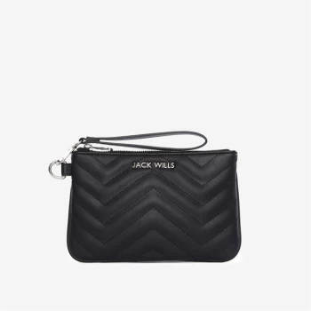 Image of Jack Wills Small Zip Clutch Bag - Black