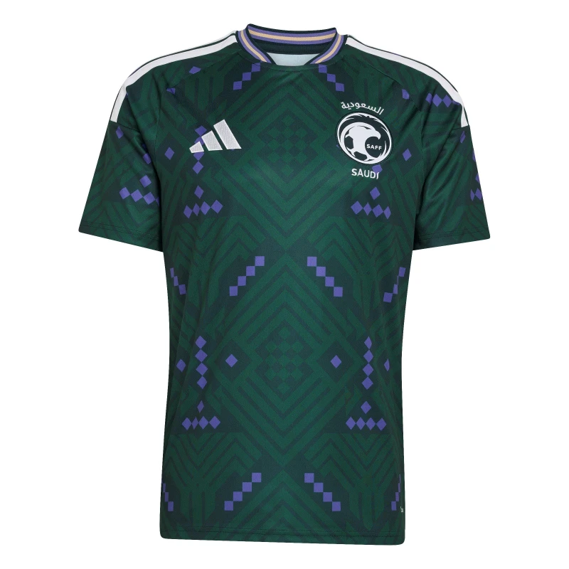 Image of adidas Saudi Arabia Home Shirt World Cup 2026 Mens Green/White male M
