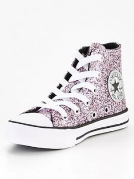 Image of Converse Chuck Taylor All Star Hi Coated Glitter Childrens