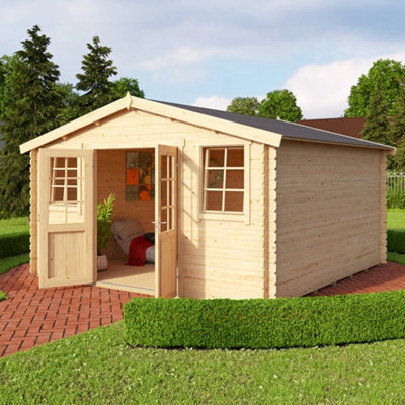 Image of Lasita Maja Lasita Osland Wels 4 Dt - 3.9M X 3.9M - Traditional Style Log Cabin Summer House