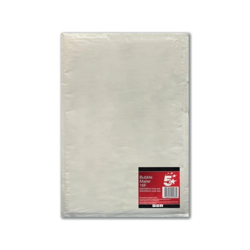 Image of 5 Star Office Bubble Mailer Size 16F 220x340mm Internal White (3 Pack) FS600583