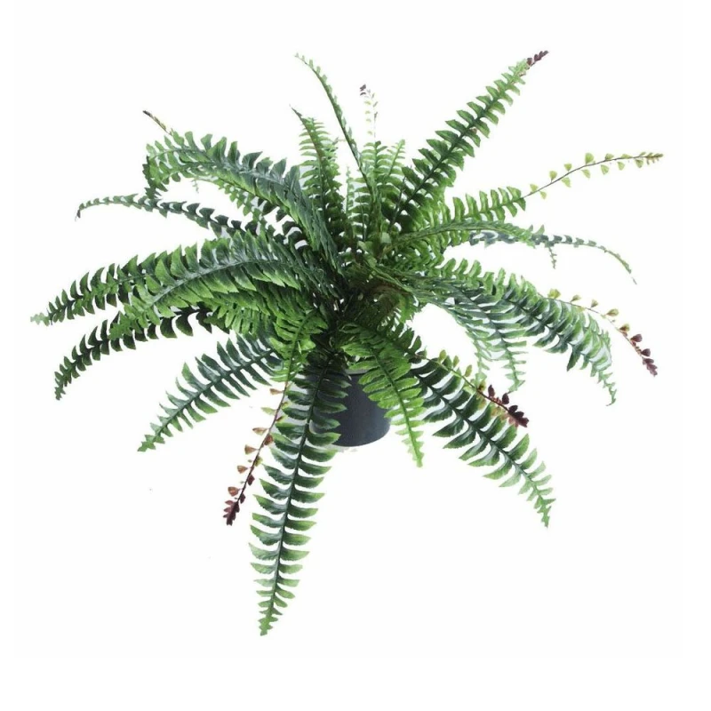 Image of Leaf Large Artificial Fern Plant Pot 60cm Boston Fern Faux House Plants Botanik Green