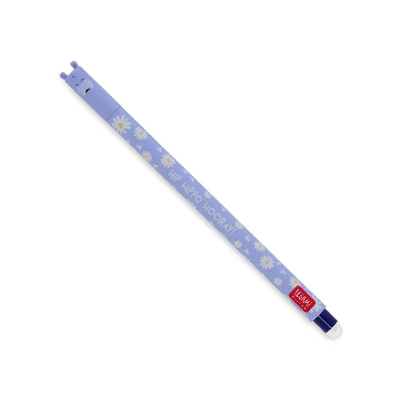Image of Legami Erasable Pen Hippo Blue EP0028