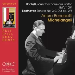 Image of Bach/Busoni Chaconne Aus Partita BWV 1004/ by Arturo Benedetti Michelangeli CD Album