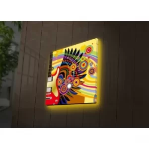 Image of 2828DACT-30 Multicolor Decorative LED Lighted Canvas Painting